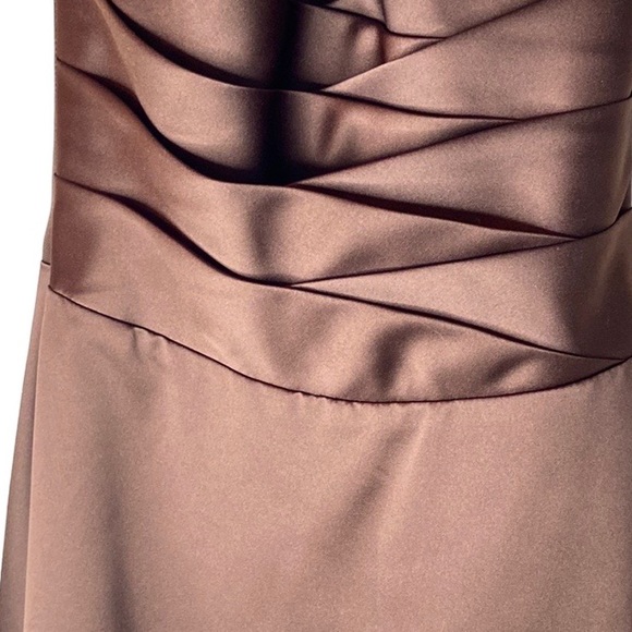 ALFRED ANGELO Espresso Satin Formal Dress - Picture 7 of 14